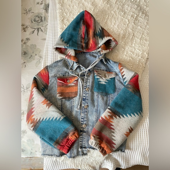 Denim Aztec jacket - Picture 1 of 2